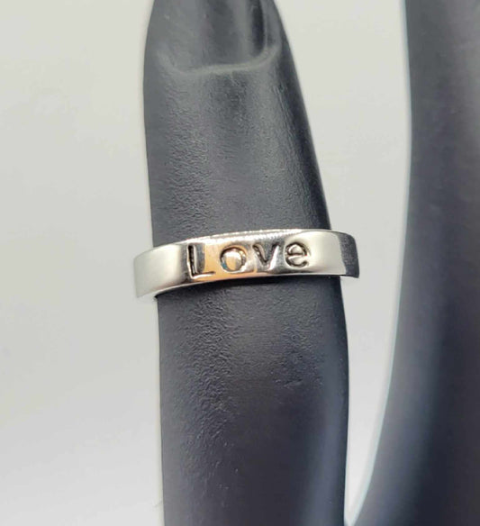 Jolie Children's "Love" Sterling Silver Ring - Size 1 ½